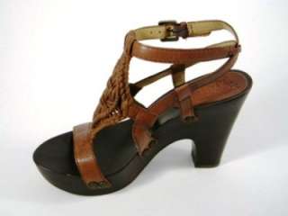Nine West Dilemma Brown Leather Sandals vintage col NEW  