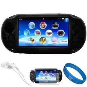  Black Premium Protective Silicone Skin Cover for New Sony PSP 
