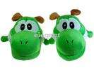 Nintendo Super Mario Bro Green Yoshi Kids Plush Slipper  