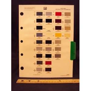 1989 89 HONDA IMPORT Paint Colors Chip Page Honda Motor Company