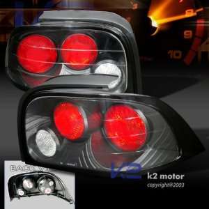  94 95 Ford Mustang Euro Black Altezza Tail Lights Lamps 