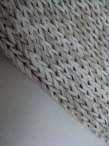 BRUNELLO CUCINELLI Oatmeal Linen & Cotton Crochet Shawl Collar Shrug 