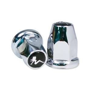 Roadpro 33mm Flanged Chrome Plated ABS Plastic Lug Nut 