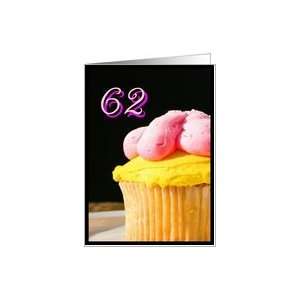  Happy 62nd Birthday muffin Card Toys & Games