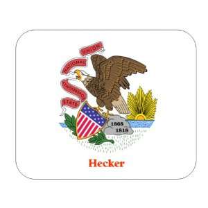 US State Flag   Hecker, Illinois (IL) Mouse Pad 