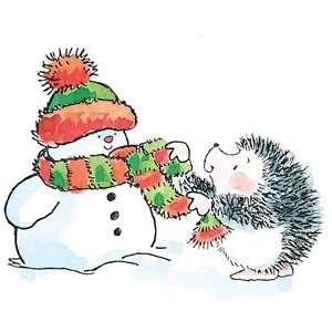  Snowy and Hedgy   Rubber Stamps Arts, Crafts & Sewing