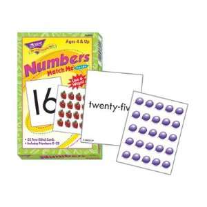  Trend Enterprises T 58002 Match Me Cards Numbers 0 25 52 