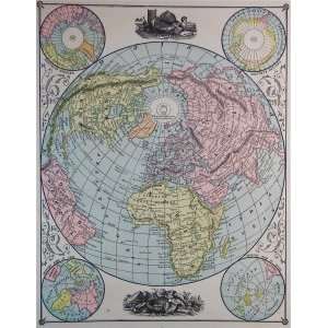  Peoples map of the World   Polar View (1886): Office 