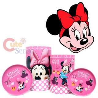 Disney Minnie Mouse Tin Trash Can Set w/Top Lids  4pc Set (12 & 9.5 