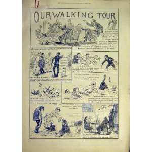    1884 Walking Tour Sketches Morant Cox Tourist
