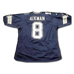  Troy Aikman Signed Authentic Cowboys Jersey    Blue 