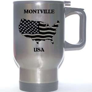  US Flag   Montville, Connecticut (CT) Stainless Steel Mug 
