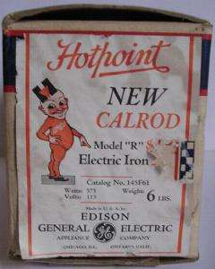 Hotpoint 1930s Calrod Iron BOX ONLY! General Electric  