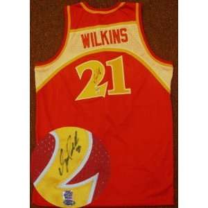  Dominique Wilkins Signed Atlanta Hawks Jersey: Sports 