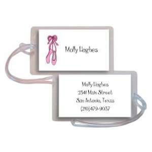  personalized luggage tags   ballerina girl tag