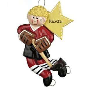  Personalized Hockey Christmas Ornament: Home & Kitchen