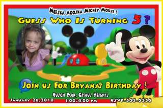 MICKEY MOUSE CLUBHOUSE BiRtHdAy INVITATIONS Party  