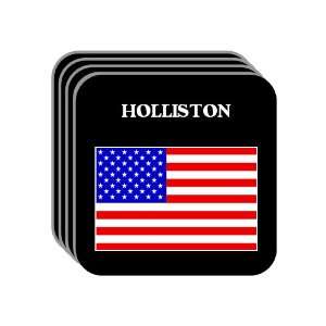  US Flag   Holliston, Massachusetts (MA) Set of 4 Mini 