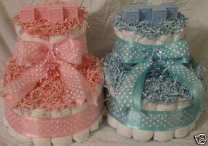 Baby Booties Diaper Cakes    can make in all colors  