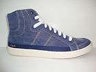 NEW Coach Women 1737 Denim Blue Jean High Sneaker Shoes US 7.5 NIB