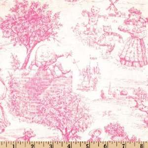   Treasures Kids Toile Pink Fabric By The Yard: Arts, Crafts & Sewing