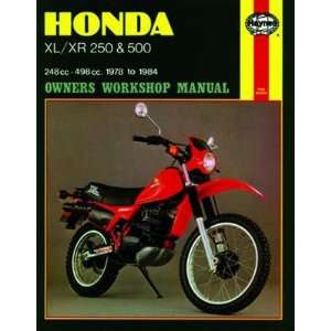  Haynes Manual   Honda XL XR 250 & 500 1978 1984 