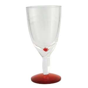  Zak Designs Triangle Red 15 ounce Goblet, Set of 4 