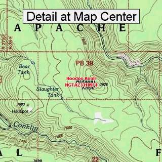 USGS Topographic Quadrangle Map   Hoodoo Knoll, Arizona (Folded 