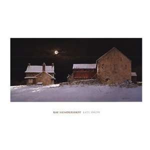  Late Snow Finest LAMINATED Print Ray Hendershot 30x19 