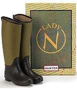 Hunter Rain Boots Womens Lady N Womens Size 5 / 6 Brown Olive 37 EU 