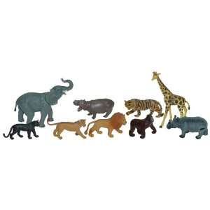  Miniland Wild Animals (9 Figures/Jar): Toys & Games