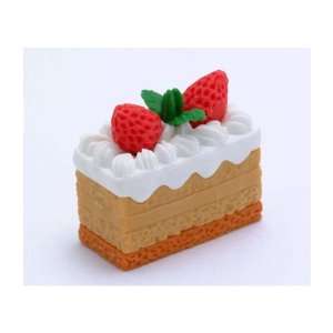  Square Strawberry Cake Japanese Eraser   Brown Everything 