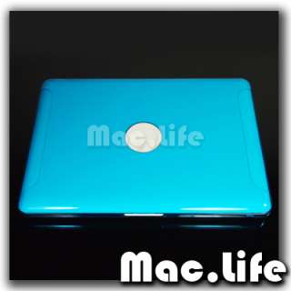 AQUA BLUE Crystal Hard Case Cover for Macbook White 13  