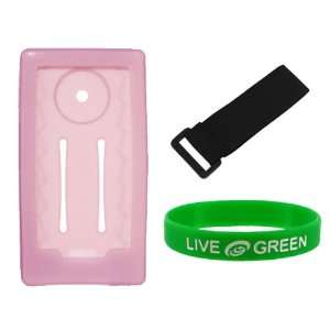 Pink Silicone Skin Case for MicroSoft Zune HD Video MP3 Player (Player 