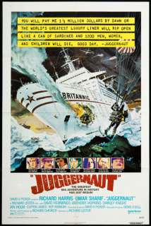 Juggernaut 1974 Original Movie Poster   Richard Harris  