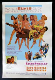 LIVE A LITTLE LOVE A LITTLE MOVIE POSTER ELVIS PRESLEY  