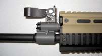Front Flip Up/Rear Flip Up Sights Metal, nicely formed. The rear 