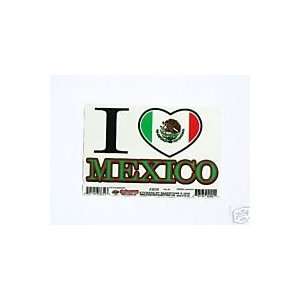  I Love Mexico Flag Mexicanos   Sticker / Decal 3659 