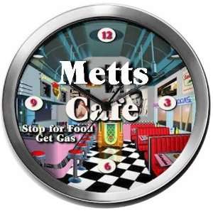 METTS 14 Inch Cafe Metal Clock Quartz Movement: Kitchen 