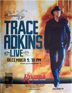 Trace Adkins @ Riviera Casino Las Vegas Show Concert Ad  