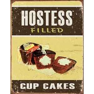  Hostess Metal Tin Sign Filled Cupcakes Nostalgia