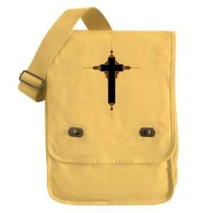  Messenger Field Bag Yellow Ornate Cross: Everything Else