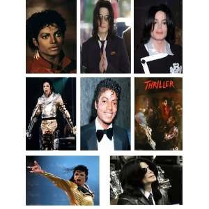  8 Michael Jackson Images on Magnet #2 