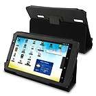 black leather folio stand case for archos 101 internet tablet