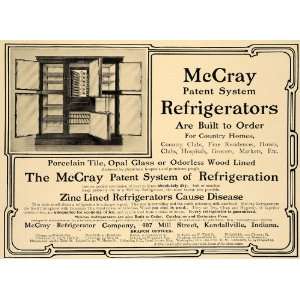 1905 Ad McCray Refrigerator Company Porcelain Antique   Original Print 