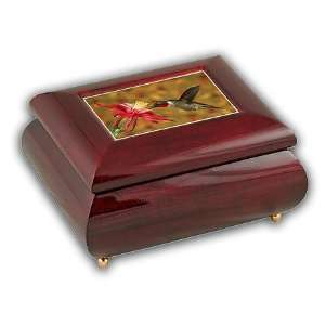  Beautiful Hummingbird Music Jewelry Box with Delicate Tile 