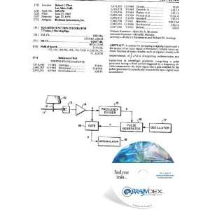    NEW Patent CD for SQUARED FUNCTION INTEGRATOR 