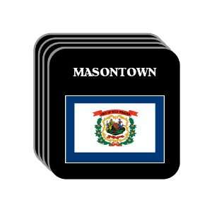 US State Flag   MASONTOWN, West Virginia (WV) Set of 4 Mini Mousepad 