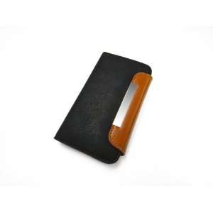  Masque Pouch for Iphone 4/4s in Black faux suede with 