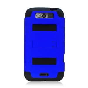  LG CONNECT 4G/LS840 VIPER ARMOR 3IN1 BLACK/BLUE RUBBER W 